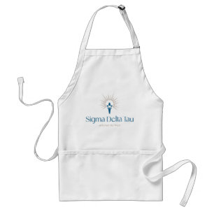 Sigma Delta Tau Sorority Torch & Sunburst Logo Adult Apron