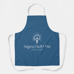 Sigma Delta Tau Sorority Torch & Sunburst Logo Apron