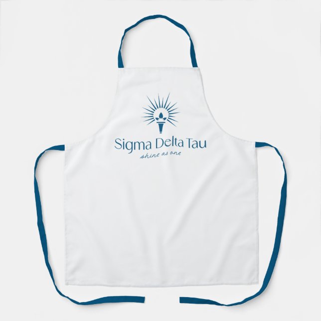 Sigma Delta Tau Sorority Torch & Sunburst Logo Apron (Front)