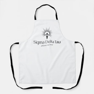 Sigma Delta Tau Sorority Torch & Sunburst Logo Apron