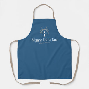 Sigma Delta Tau Sorority Torch & Sunburst Logo Apron