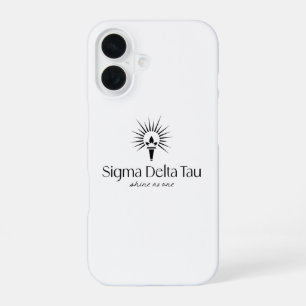 Sigma Delta Tau Sorority Torch & Sunburst Logo iPhone 16 Case