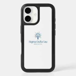 Sigma Delta Tau Sorority Torch & Sunburst Logo iPhone 16 Case