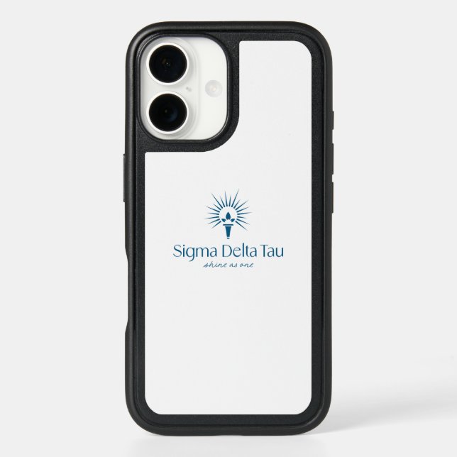 Sigma Delta Tau Sorority Torch & Sunburst Logo Otterbox iPhone Case (Back)