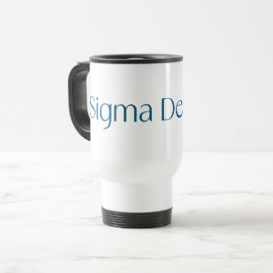 Sigma Delta Tau Sorority Wordmark Travel Mug