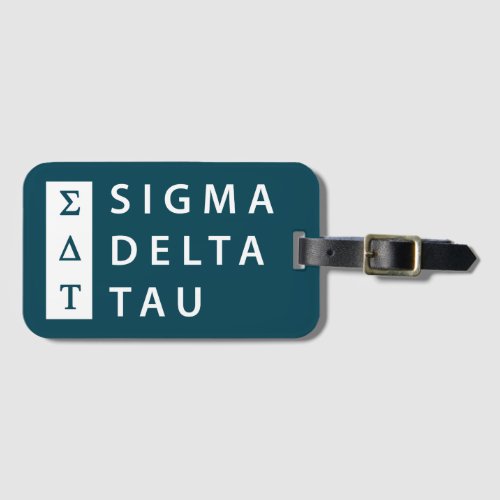 Sigma Delta Tau  Stacked Luggage Tag
