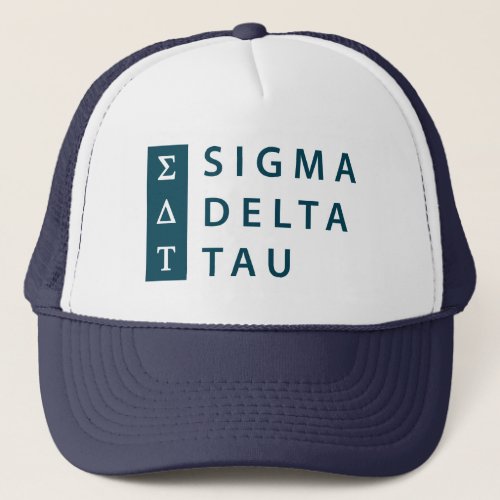 Sigma Delta Tau  Stacked Trucker Hat