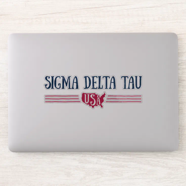 Sigma Delta Tau | USA Sticker | Zazzle