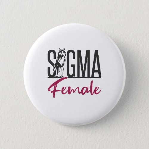 Sigma Female Lone Wolf Button