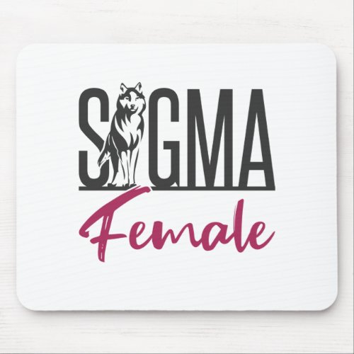 Sigma Female Lone Wolf Mouse Pad