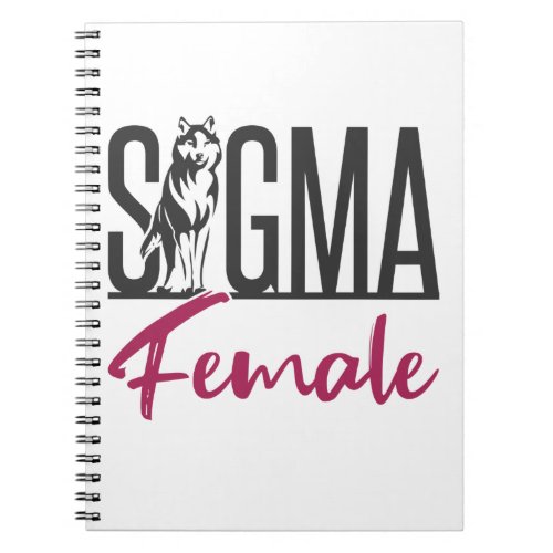 Sigma Female Lone Wolf Notebook