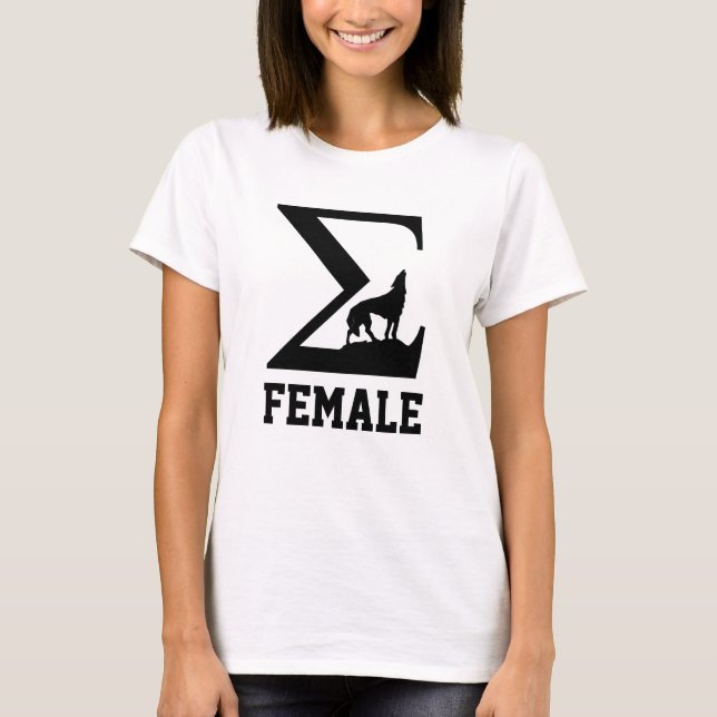 Sigma Female wolf  T-Shirt (Front)