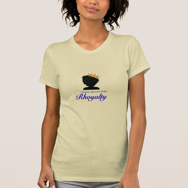 Sigma Gamma Rho Rhoyalty tshirt tan (Front)