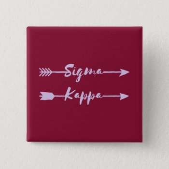 Sigma Kappa Arrow Button by SigmaKappa at Zazzle