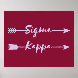 Sigma Kappa Arrow Poster