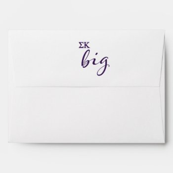 Sigma Kappa Big Script Envelope by SigmaKappa at Zazzle