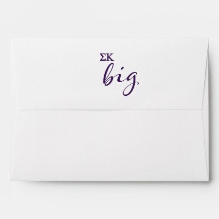 Sigma Kappa Big Script Envelope