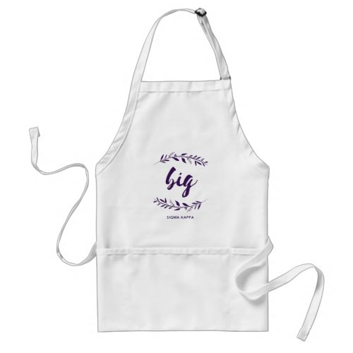 Sigma Kappa Big Wreath Adult Apron