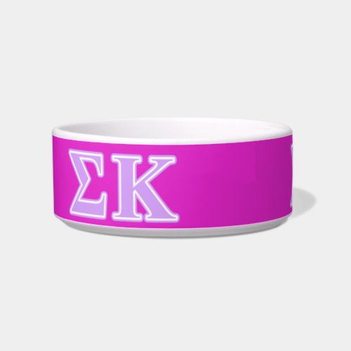 Sigma Kappa Lavender Letters Bowl