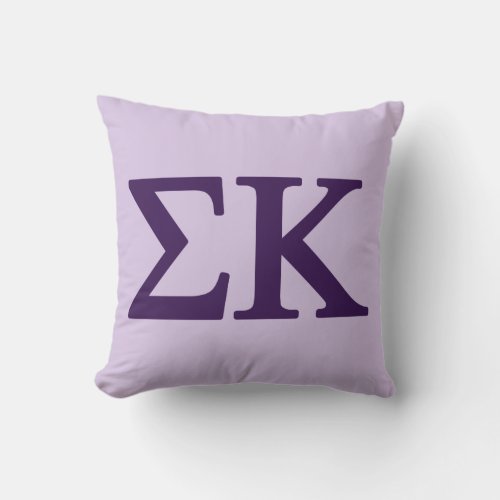 Sigma Kappa Lil Big Logo Throw Pillow