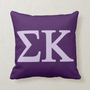 Sigma Kappa Lil Big Logo Throw Pillow