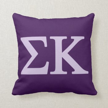Sigma Kappa Lil Big Logo Throw Pillow by SigmaKappa at Zazzle