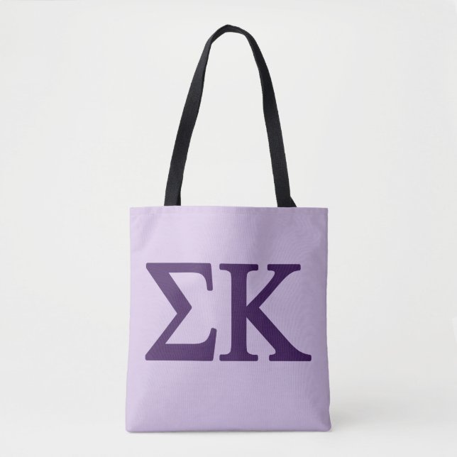 Sigma Kappa Lil Big Logo Tote Bag (Front)
