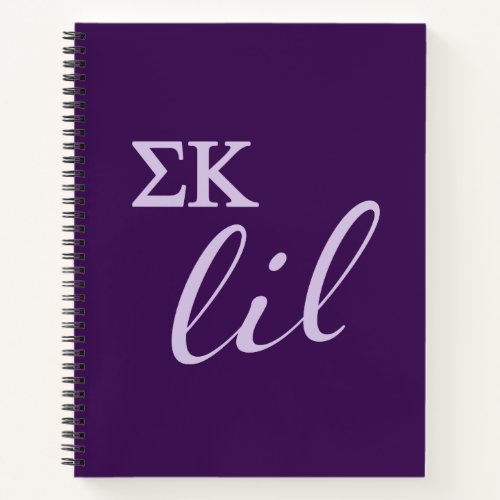 Sigma Kappa Lil Script Notebook