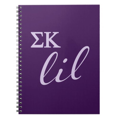 Sigma Kappa Lil Script Notebook