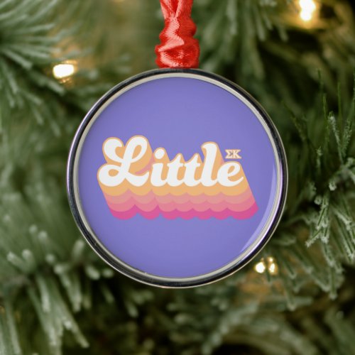 Sigma Kappa  Little Metal Ornament