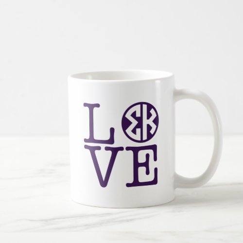 Sigma Kappa Love Coffee Mug