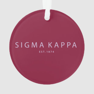 Sigma Kappa Modern Type Ornament