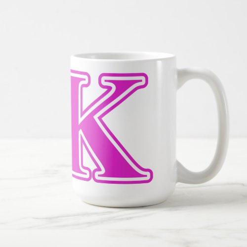 Sigma Kappa Pink Letters Coffee Mug