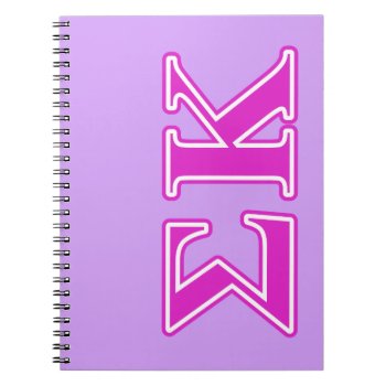 Sigma Kappa Pink Letters Notebook by SigmaKappa at Zazzle