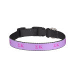 Sigma Kappa Pink Letters Pet Collar at Zazzle