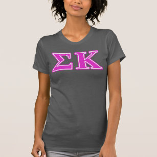 Sigma Kappa Pink Letters T-Shirt