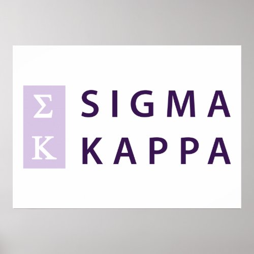 Sigma Kappa Stacked Poster