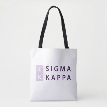 Sigma Kappa Stacked Tote Bag by SigmaKappa at Zazzle