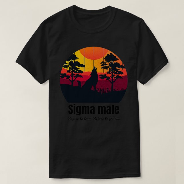 Sigma Male Design T-Shirt (Design Front)