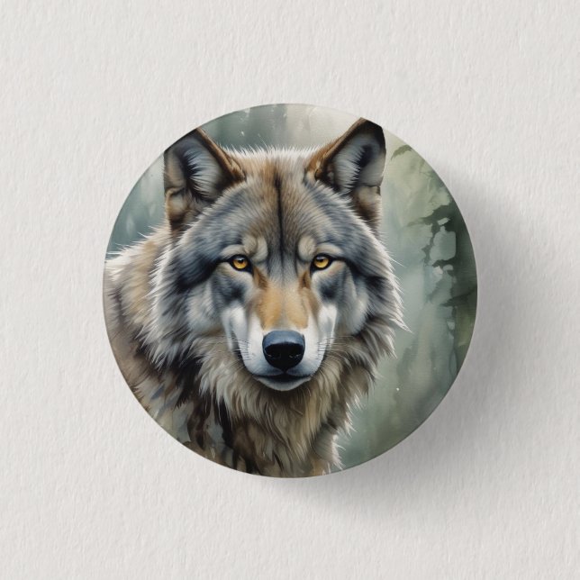 Sigma Male Lone Wolf Button (Front)