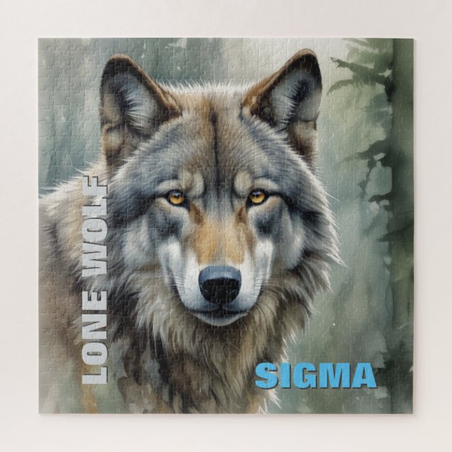 Sigma Male Lone Wolf Jigsaw Puzzle (Vertical)