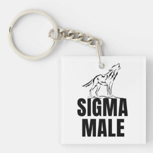Sigma Male Lone Wolf Keychain