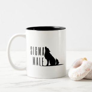 Sigma Male  Lone Wolf Loner Meme  Two-Tone Coffee Mug