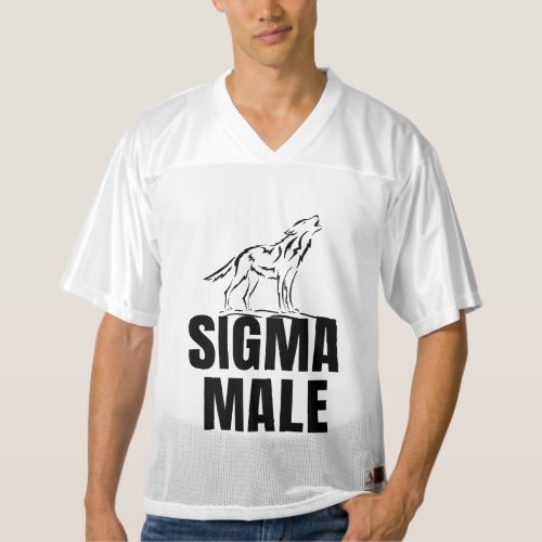 Sigma Male  Lone Wolf   Mens Football Jersey