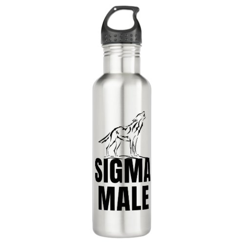 Sigma Male  Lone Wolf   Stainless Steel Water Bottle