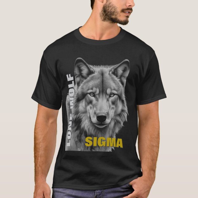Sigma Male Lone Wolf T-Shirt (Front)