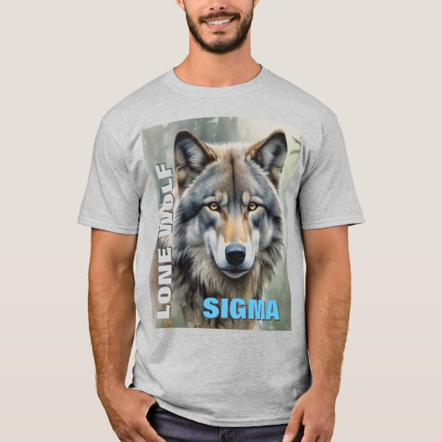Sigma Male Lone Wolf T-Shirt (Front)