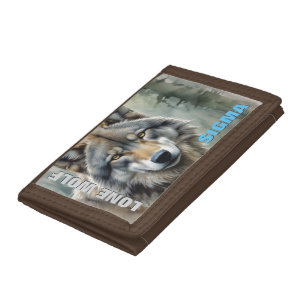 Sigma Male Lone Wolf Tri-fold Wallet