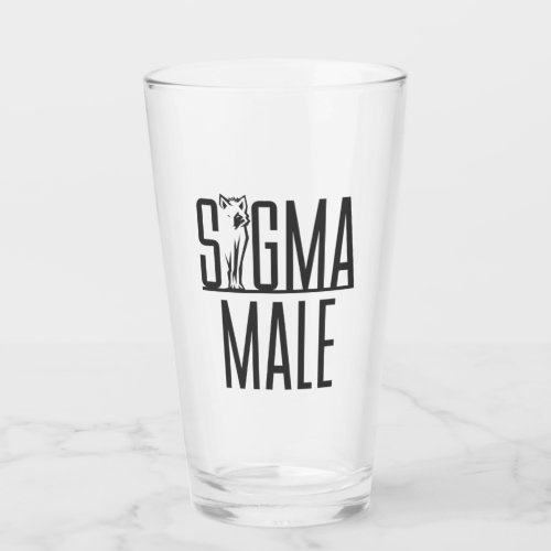 Sigma Male Wolf Lone Loner Meme Glass