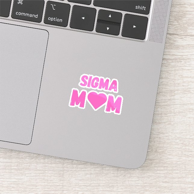 Sigma Mama Mother's Day Tee for Fun Moms Sticker (Detail)